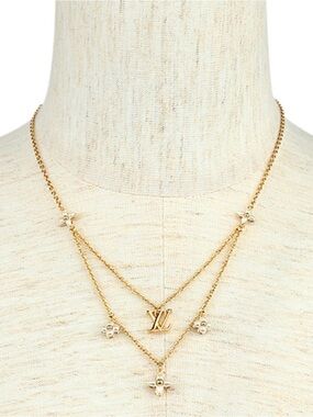 Louis Vuitton floragram necklace